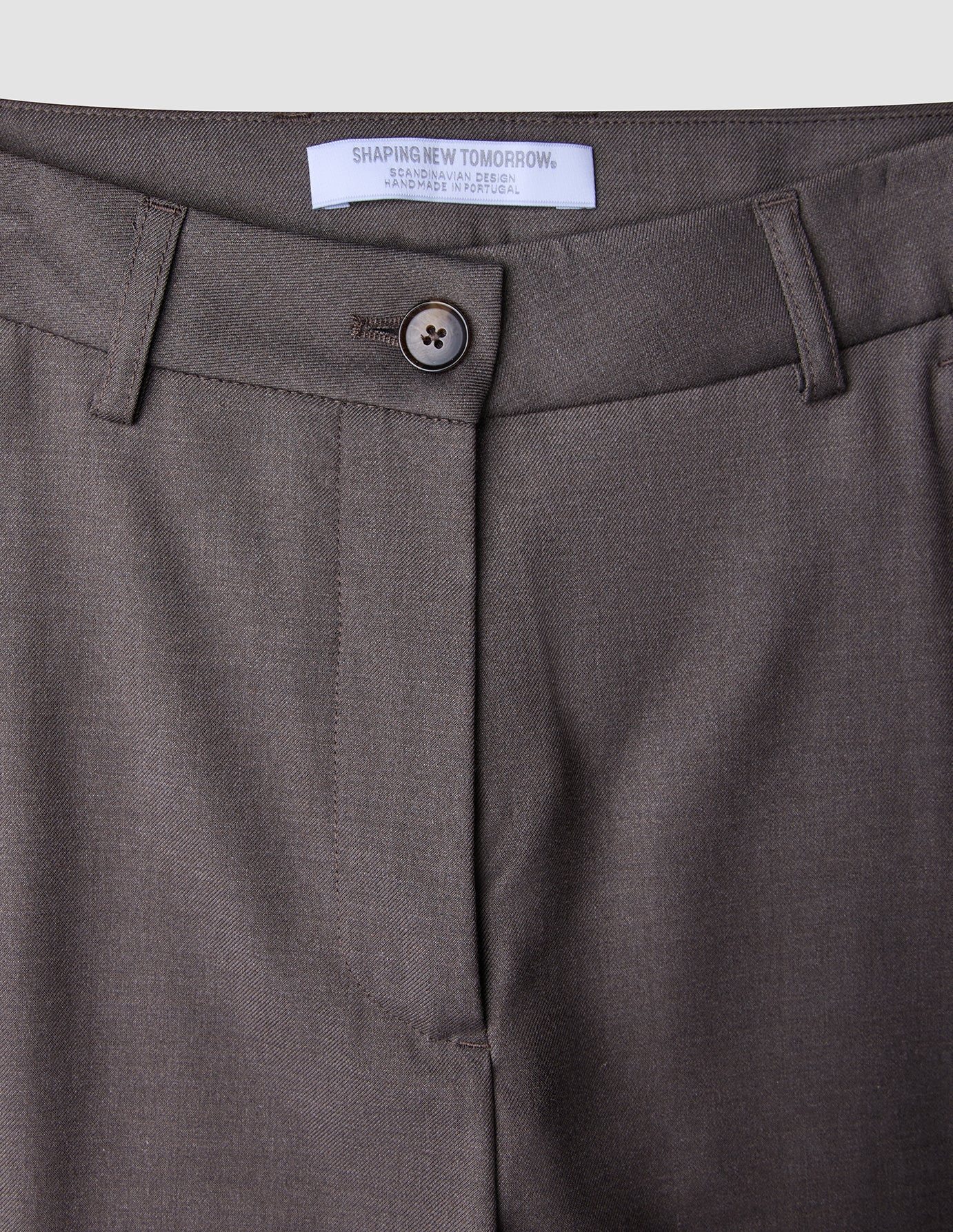 Women Skye Pants Tapered Dark Chestnut Melange